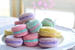 easter, pastels, macarons